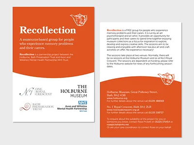 Recollection Project Booklet booklet design museum print