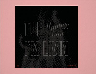 10x19 No. 7 "The Way I'm Livin" by Lee Ann Womack 10x19 album album art album artwork album cover album cover design concept concept design conceptual country country music halftones retro