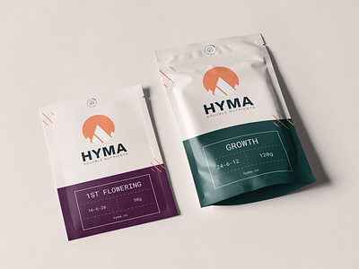 Hyma Soluble Nutrients brand branding branding and identity branding concept branding design cannabis design doypack doypack design flower grow growth himalaya medicine mountain nutrients weed