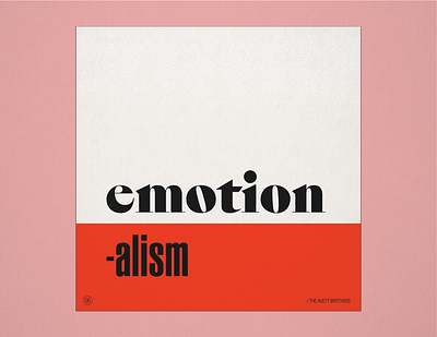 10x19 No. 6 "Emotionalism" by The Avett Brothers 10x19 album album art album artwork album cover album cover design avett brothers concept concept design conceptual folk retro type typography