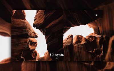 Day 362: Canyon Landing Page. branding clean daily design design graphicdesign landing page landingpage minimal web design website