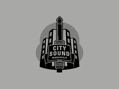 City Sound Rehearsal Studios Logo branding design logo vector