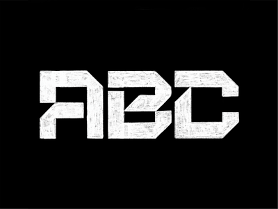 ABC Sketch [RAW font] abc alphabet branding design lettermark logo design minimal raw type typedesign typeface typo typography