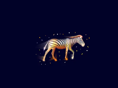 Illustration from the collection "Fantasy Africa" africa branding design graphicdesign illustration vector zebra