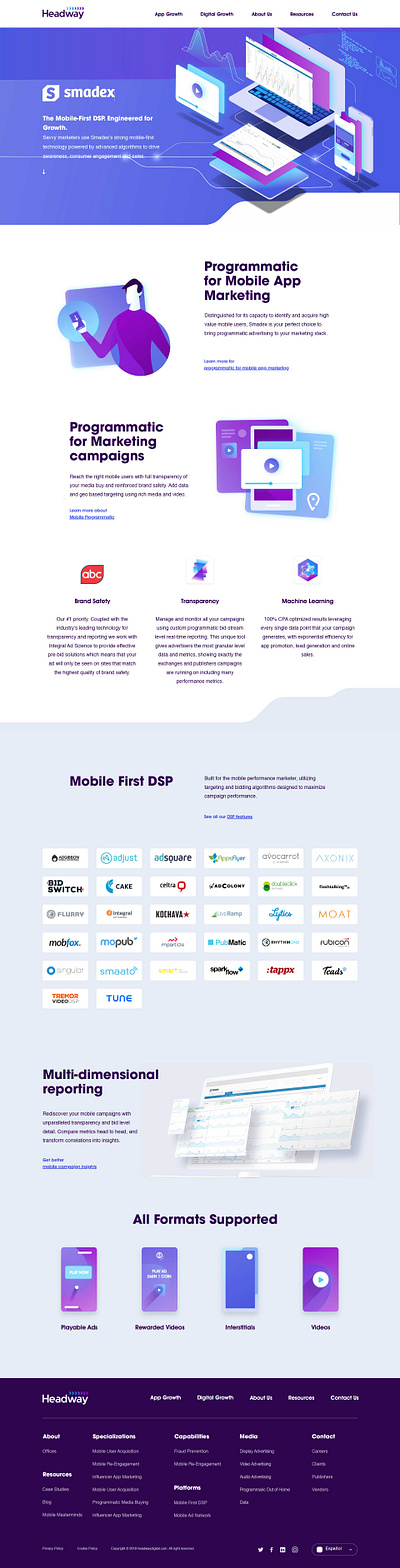 Headway Web Design brand branding design icon landing marketing agency ui webdesign website