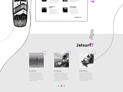 Jetsurf Landing Page Web Site colorful design design illustrator jetsurf likes logo minimal ocean photoshop sea surf surfing symbol ui ux video web web design web design website