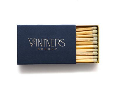 Vintners Resort Matchbox branding design matchbox resort sonoma vintner wine country