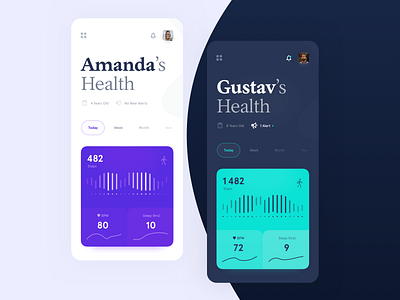 Medical Health Monitoring App app bpm care design doctor graph health hospital ios iphone medical medicine monitor sleep ui vitals wellbeing
