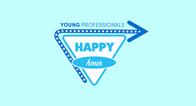 Young Professional Happy Hour design typography