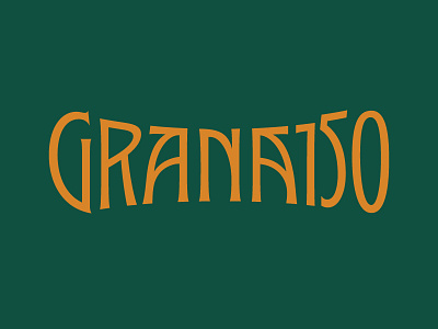 Granado 150 Lettering 150 years art nuveau celebration granado lettering logotype optical type