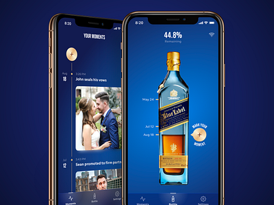 Johnnie Walker × Nectar ios liquor mobile ui ux whiskey