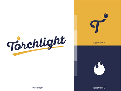 Branding concept branding design fire flame illustration logo logomark mark torch torchlight wordmark