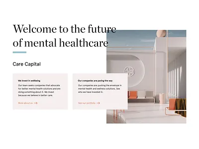 Editorial - VC Firm for Mental Health Companies color color palette design editorial font typography ui ux web website