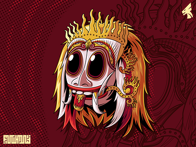 Leyak (Leak) Bali album cover artworks balinese book cover culture custom illustrations folklore illustration indonesia mask t shirt illustration vector vector artwork vector illustrations