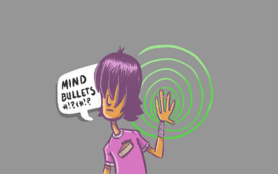 that's telekinesis, Kyle! art digital illustration practice procreate