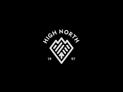 High North 2 adventure badge logo mountain nature outdoor simple