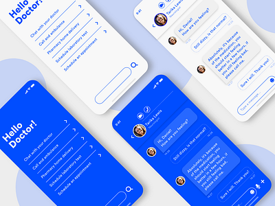 Daily UI 013. Direct Messaging adobexd dailyui dailyuichallenge interfacedesign medical app medical care mobile design mobile ui ui ui design