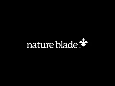 WIP of a logo for a razor brand (1/2) blade edge flower plant razor wip