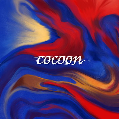 Cocoon clay design illustration illustrative marble marbled procreate smudge texture twirl type typography warp warped type