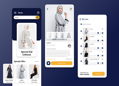Fashion Store App app branding icon ui ux web website