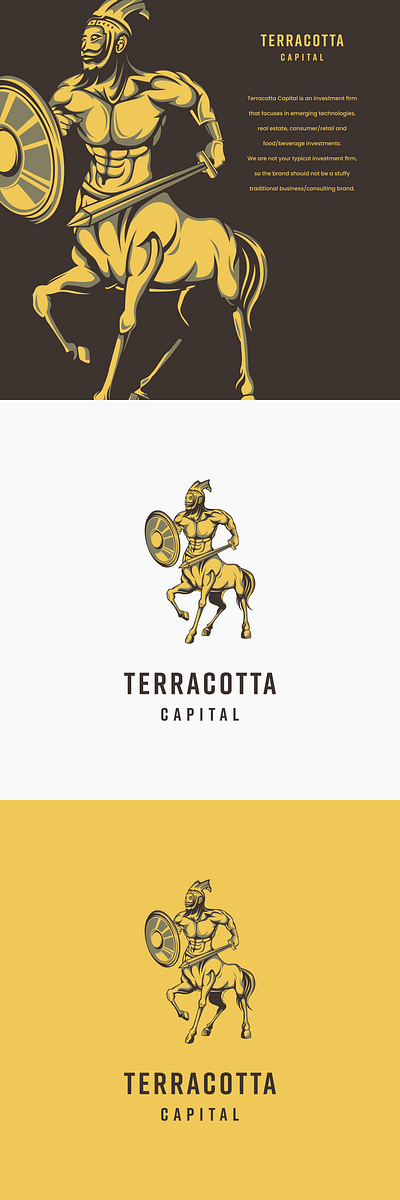 terracotta capital logo portfolio illustration sword terracotta war warior