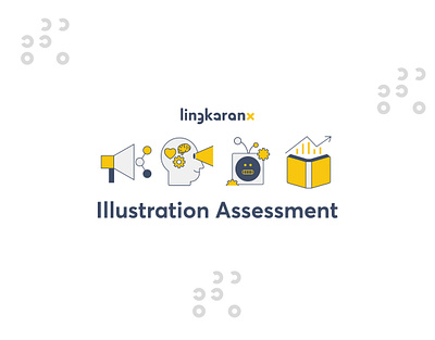 lingkaranx assessment illustration branding design flat design graphic design illustration vector