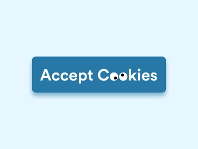 Cookie Monster Button accept cookies button button design cookie cookie monster cookie policy cookies design justforfun muppets ui user interface visual design