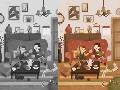 Sister story book house magic sisters sofa