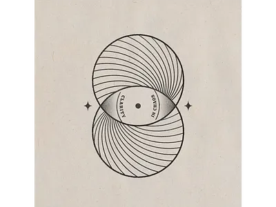 Clarity in Chaos abstract design eye geometric linework monoline shapes