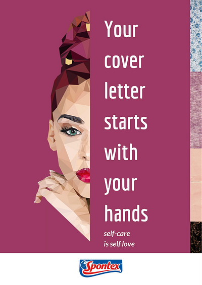 Self care is love ❤️ illustration illustrator ilustración poly polygon polygon art portrait poster publicity woman portrait
