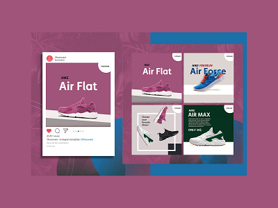 Instagram shoes design branding design illustration instagram instagram banner instagram post instagram stories instagram template social media socialmedia typography
