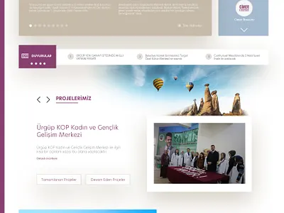 Ürgüp Belediyesi Web Sitesi ve Mobil Uygulama Projesi agency balloon cappadocia design hotairballoon mobile app mobile app design municipality web web design website