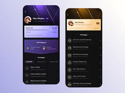 Member Benefits Page ui uidesign