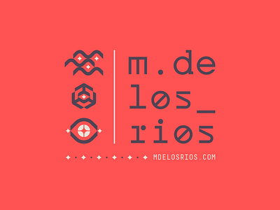 MDLR 03 black custom type diamond eye futurist futuristic geometric icon lockup logo logotype magic modernist modular monospace red river star water white