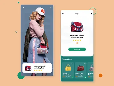 AR Bags Store app clean clean ui colors cool creative girly inspiration ios mobile mockup modern shopping app shopping cart sketch app store trendy ui ui ux design ui design