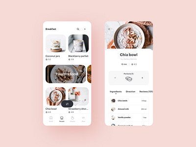 Recipes app direction food food app grocery ingredient recipe recipe app recipe book recipe card reviews steps