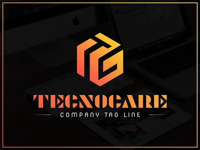 TecnoCare Logo Design banner branding company logo logo design mockup tecnocare ui ux