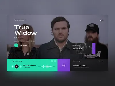 Theme for web player concept daily ui figma music player playlist truewidow web design webdesign