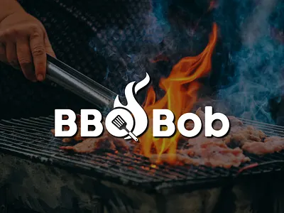 BBQ Bob Logo barbecue branding business logo design creative logo food logo letter lettering logo design logodesign typography