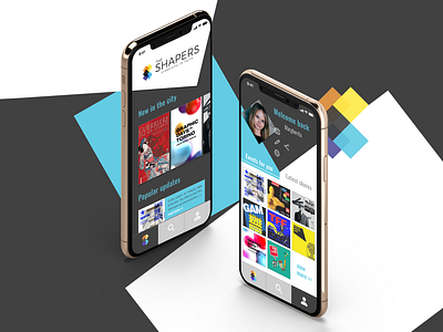 App for Turin creative system project app design branding city events events app profile page redesign concept shapes sketchapp social app turin ui user interface ux