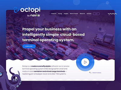 Octopi by Navis web design and development branding design logo website website design website development