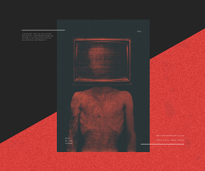 no. 096 hungry world black design human hunger illustration lies media message minimal morbid photoshop poster poster a day posterdesign postereveryday red surreal technology type typography