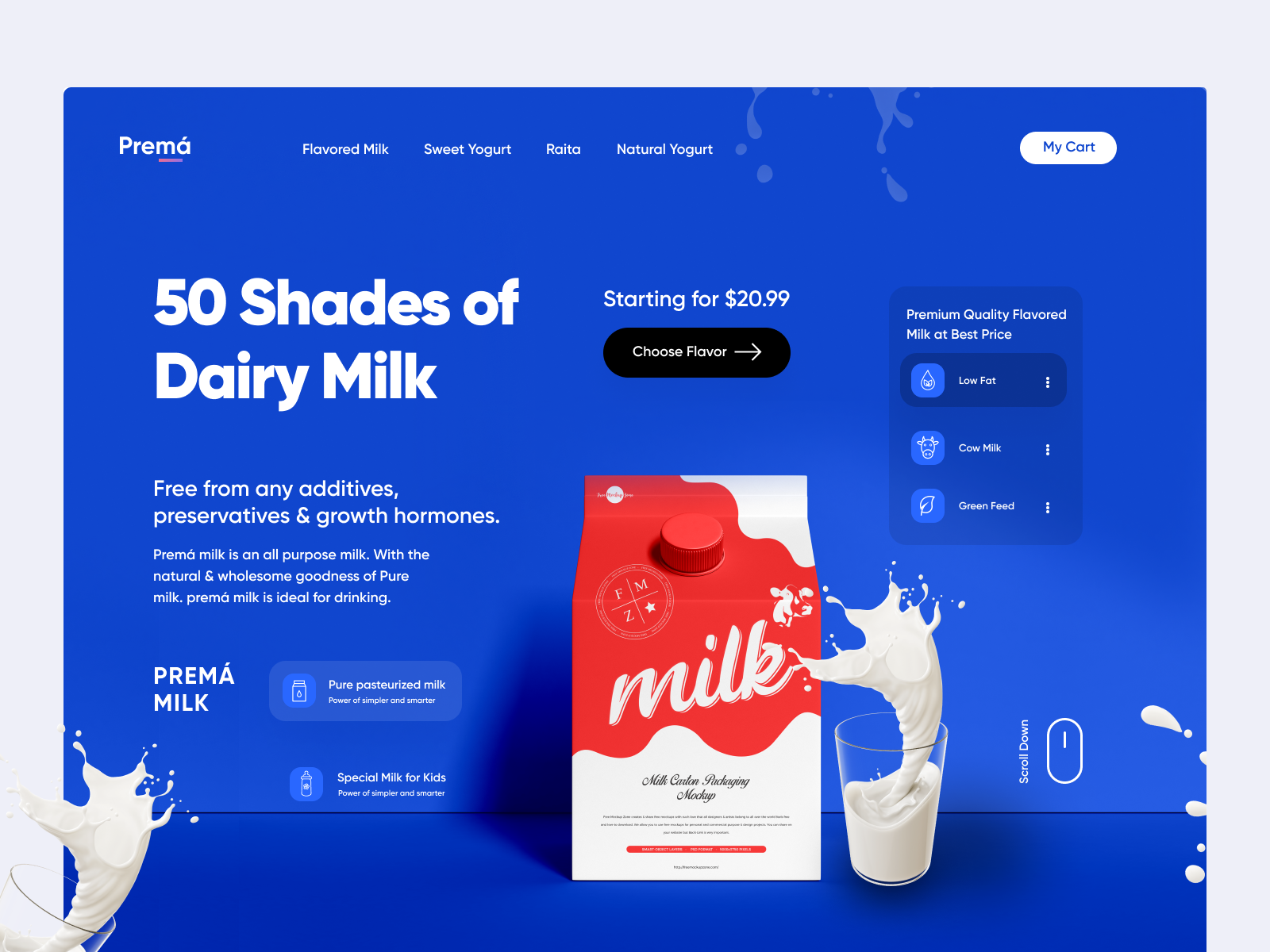 Dairy Milk Product Landing Page by Mike Taylor for Shopified on Dribbble