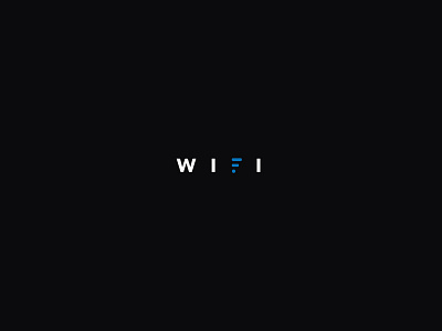 Wifi Minimal Typography abstract bluetooth connection creative internet letters logo logos logotype minimal mobile phone signal simple smart typography wave wifi wordmark words