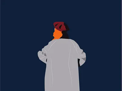 Bonjour madame design illustration