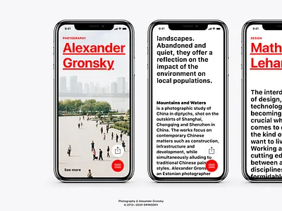 Online Magazine – Web Concept clean clear concept design minimal mobile phone photography simple typography ui web website white