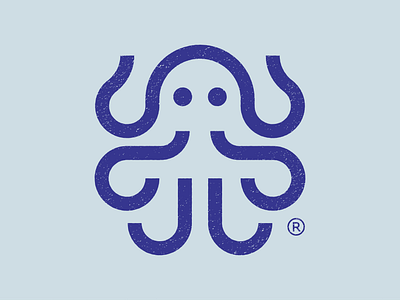 Octopus abstract brand identity logo icon nature octopus water animal