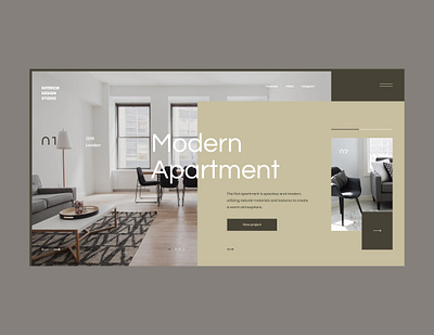 #75 Shots for Practice apartment clean concept design flat home homepage house interior interior design minimalism minimalist modern room studio typogaphy ui ux website