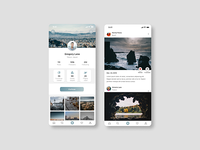 Social App UI for travelers adobe xd app app design application chat app colors design ios ios app iphone app mobile mobile app mobile app design mobile ui ui uidesign uiux uiuxdesign ux