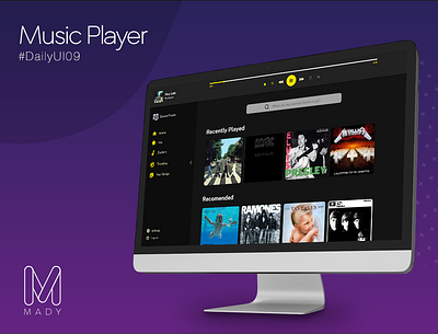 Daily UI Music Player 09 dailyui